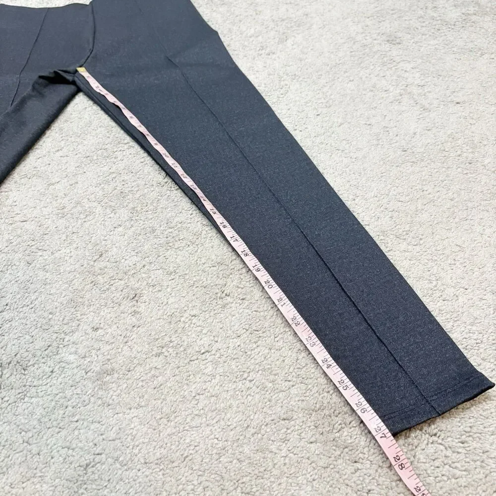 Zara Dark Gray Pull On Seamed Legging Pants Size M